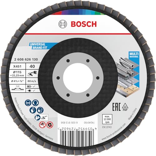 Bosch 15x Disco lamellare X451, G40, G60 (per Acciaio... - Bricolage & Outils Amazon Italie à 30.33€