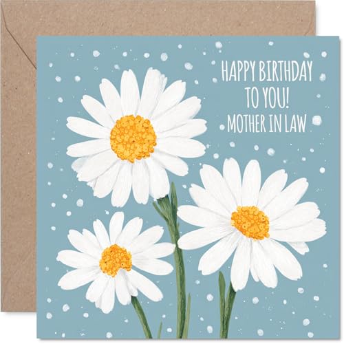Mother in Law Birthday Card - Daisies - Happy Birthday Card... - Auto & Moto en promo à 1.97€