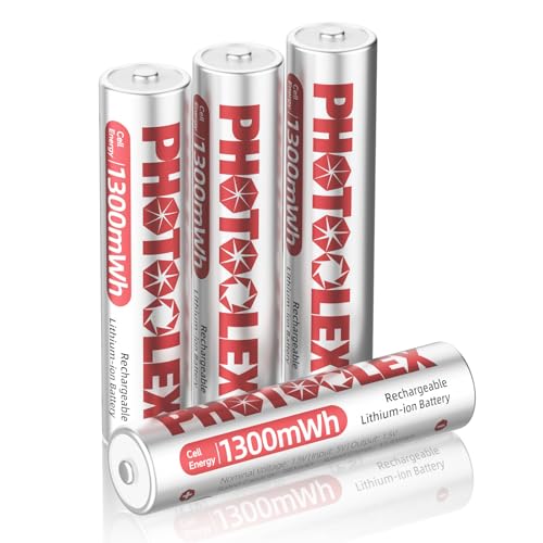 PHOTOOLEX AAA Rechargeable Batteries 1300mWh, 4 Count... - High-Tech & Électronique Amazon Royaume-Uni à 10.39€