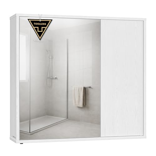 SONGMICS HOME Spiegelschrank, Badezimmerschrank... - Maison & Cuisine Amazon Allemagne à 33.99€
