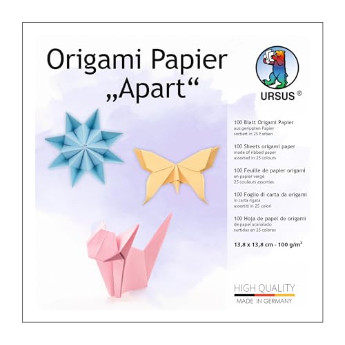 Ursus 2299 55 99 - Origami Papier "Apart", 100 Blatt, 100... - Maison & Cuisine Amazon Allemagne à 6.52€