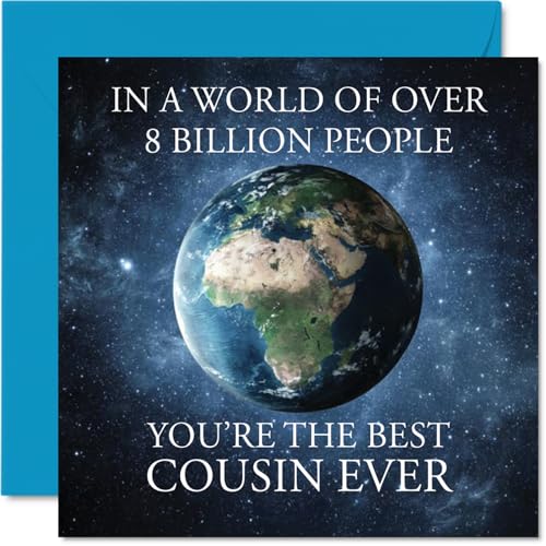 Cousin Birthday Card - In a World of Over 8 Billion - Happy... - Auto & Moto en promo à 1.99€