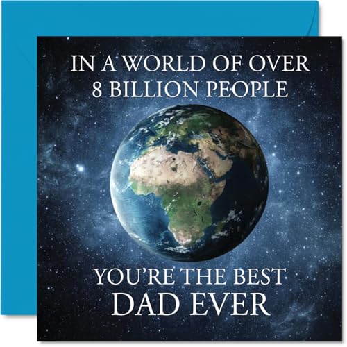 Dad Birthday Card - In a World of Over 8 Billion - Happy... - Auto & Motorcycle Amazon UK à 2.48€