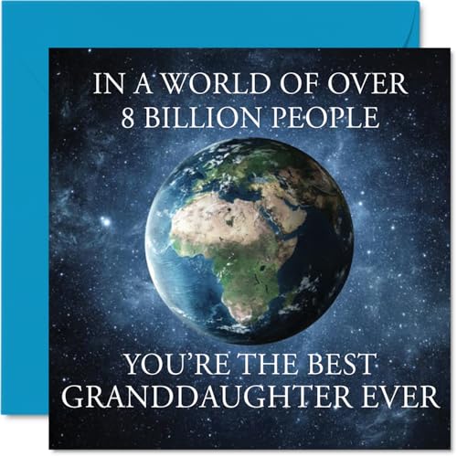 Granddaughter Birthday Card - In a World of Over 8 Billion... - Deal Amazon à 2.76€