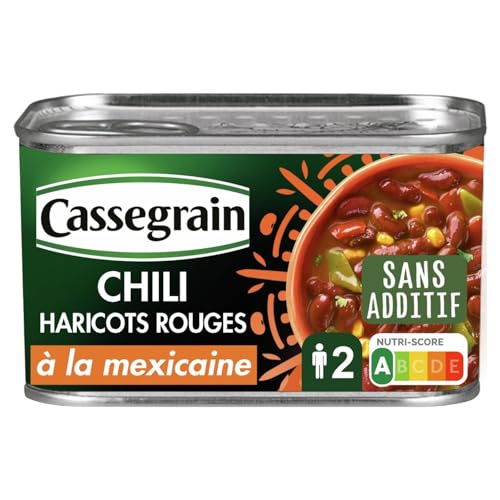 CASSEGRAIN - Chili de Haricots Rouges à la Mexicaine - Maïs... en promo à 2,99€ (-86%) sur Amazon FR