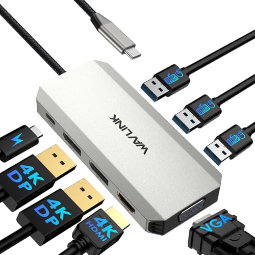 Docking station per laptop WAVLINK, docking station quad... - High-Tech & Électronique en promo à 24.69€