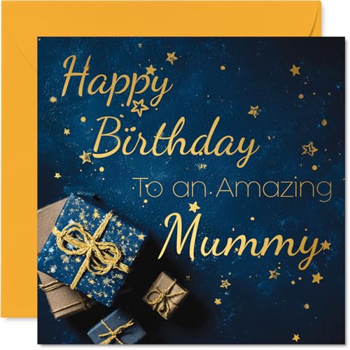 Gold Mummy Birthday Card - Golden Gifts - Happy Birthday... - Auto & Moto Amazon Royaume-Uni à 2.47€