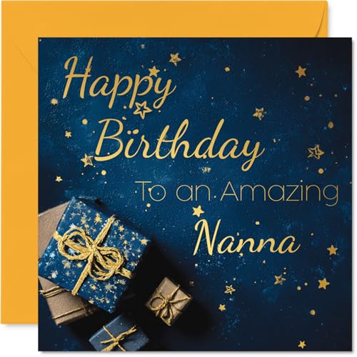 Gold Nana Birthday Card - Golden Gifts - Happy Birthday... - Livres & eBooks Amazon Royaume-Uni à 2.19€