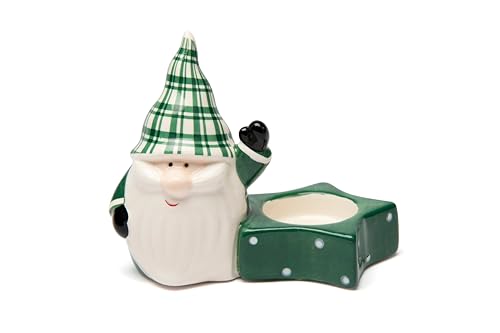 Excelsa Green Winter Porte T-Light Noël en céramique Vert... - Maison & Cuisine Amazon France à 15.41€