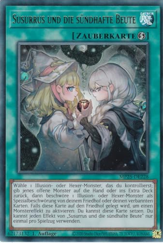 Yu-Gi-Oh! - Susurrus und die sündhafte Beute – MP25-DE228 –... - Jeux Vidéo & Consoles Amazon Allemagne à 2.14€