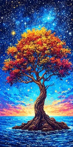 Malen Nach Zahlen Mond Baum, Groß XXL Malen Nach Zahlen... - Maison & Cuisine Amazon Allemagne à 29.00€