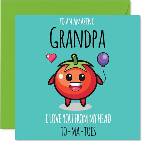 Grandpa Birthday Card - From My Head TO-MA-TOES - Happy... - Auto & Moto Amazon Royaume-Uni à 2.39€