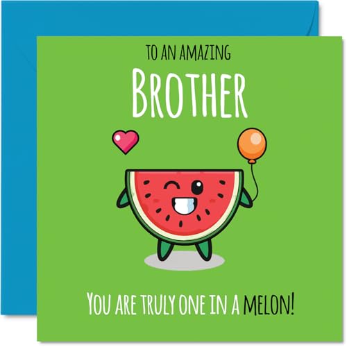 Brother Birthday Card - One In A Melon - Happy Birthday... - Auto & Moto Amazon Royaume-Uni à 1.91€