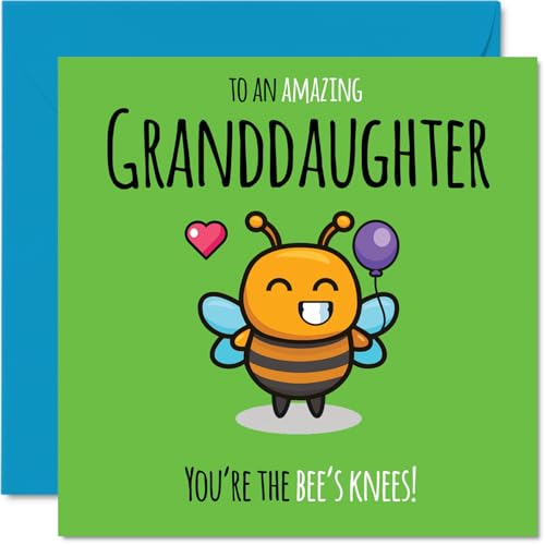 Granddaughter Birthday Card - Youre The Bees Knees! - Happy... - Auto & Motorcycle Amazon UK à 2.12€