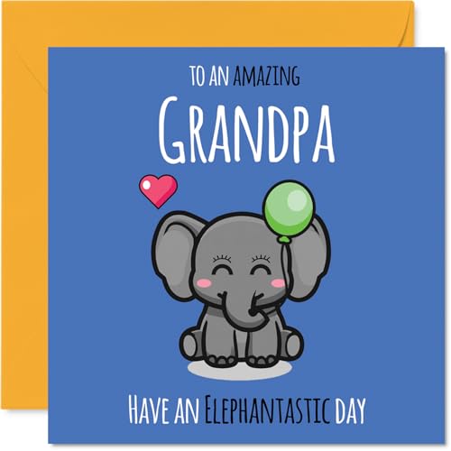 Grandpa Birthday Card - Have An Elephantastic Day - Happy... - Auto & Moto en promo à 2.10€