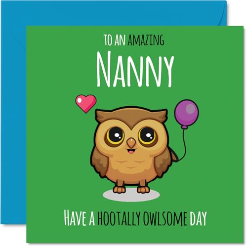 Nanny Birthday Card - Hootally Owlsome - Happy Birthday... - Auto & Motorcycle Amazon UK à 2.68€