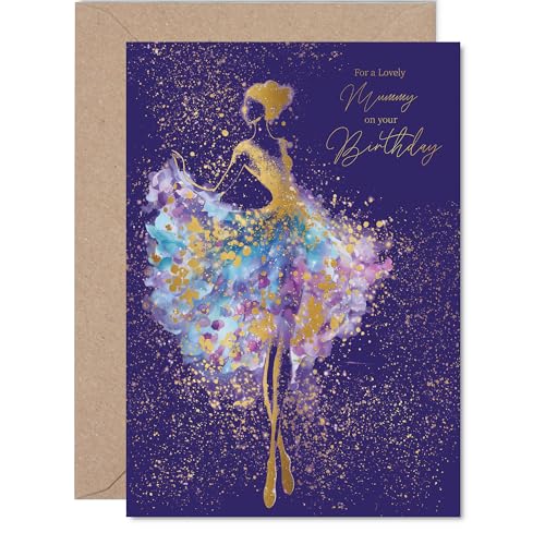 Gold Mummy Birthday Card - Dancing Ballerina - Happy... - Livres & eBooks Amazon Royaume-Uni à 2.21€