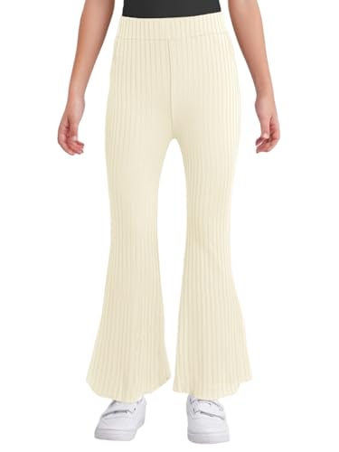 Yhong Girls' Striped Flared Pants with Waist...