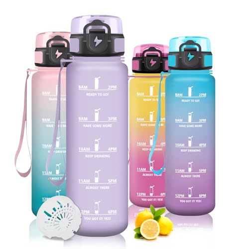 Mujigaga Borraccia 1 Litro, Borraccia Sportiv e Orari per... - Sports & Fitness en promo à 7.83€