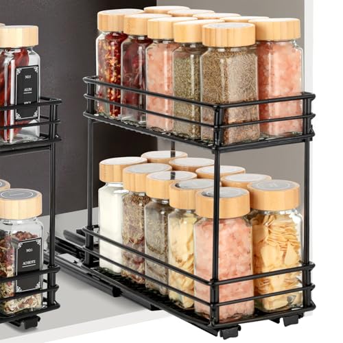VINATO Gewürzregal Ausziehbar mit 2 Ebenen, Schrank... - Home & Kitchen Amazon Germany à 19.54€