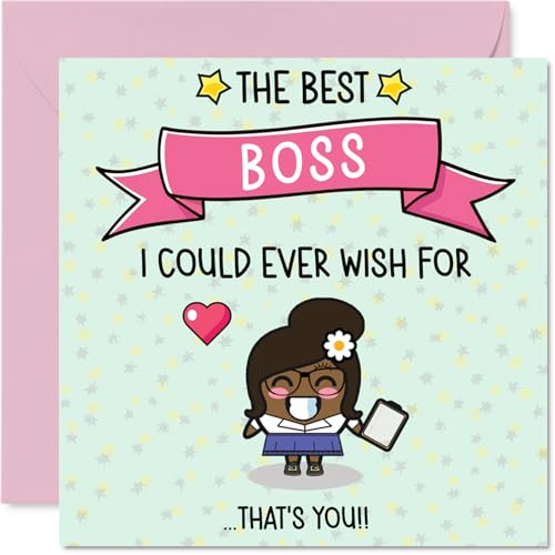 Boss Birthday Card - The Best I Could Ever Wish For - Happy... - Nouvelle promo Amazon à 1.99€