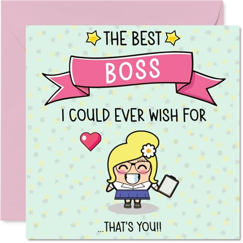 Boss Birthday Card - The Best I Could Ever Wish For - Happy... - Auto & Motorcycle Amazon UK à 2.66€