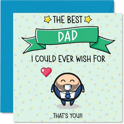 Dad Birthday Card - Best I Could Ever Wish For - Happy... - Auto & Moto Amazon Royaume-Uni à 2.13€
