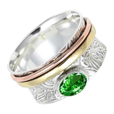 SILVERTROVE Tsavorit (Labor) Edelstein Spinner... - Maison & Cuisine Amazon Allemagne à 32.63€