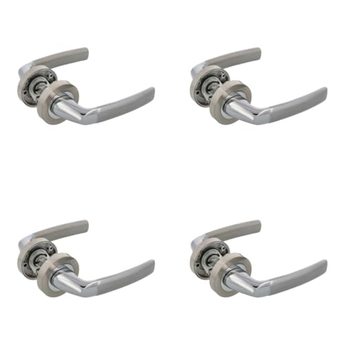 Amig - Pack of 4 Zamak Rosette Door Handle Sets - Model... - Home & Kitchen Amazon UK à 35.35€