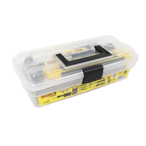 HOME It® Werkzeugkasten gefüllt 34-teilig – Werkzeugkoffer... - Home & Kitchen Amazon Germany à 11.30€