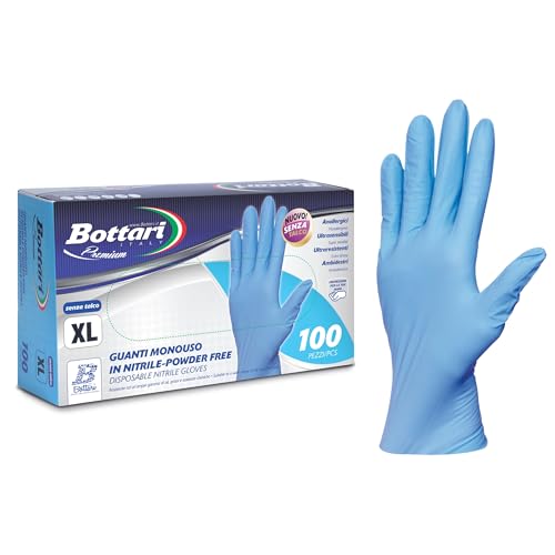 Bottari Guantes de nitrilo desechables azules, sin talco... - Amazon Espagne à 5.95€