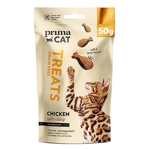 PrimaCat - Weiche Katzenleckerlis, Geschmacksrichtung Huhn... - Animalerie Amazon Allemagne à 1.69€