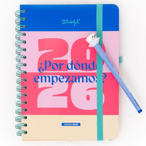 Mr. Wonderful - Agenda Anual Office 2026 Vista Semanal +... - Bricolage & Outils Amazon Espagne à 9.97€
