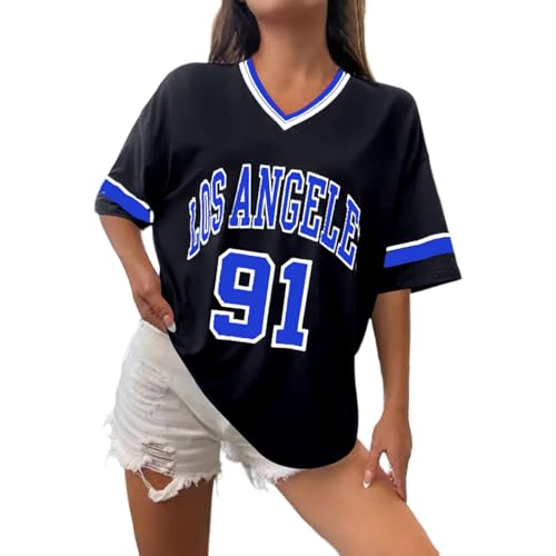 Celanisai Jersey Americano para Mujer Oversize Camisa de... - Amazon Espagne à 3.06€