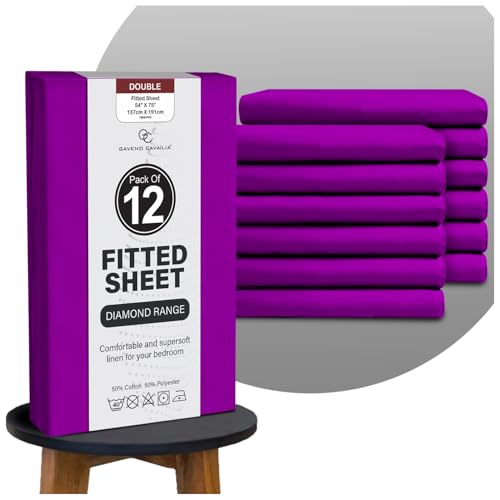 "GC GAVENO CAVAILIA Easy Care Deep Fitted Sheets Double Bed... - Maison & Cuisine Amazon Royaume-Uni à 10.49€