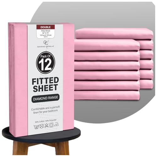 "GC GAVENO CAVAILIA Easy Care Deep Fitted Sheets Double Bed... - Maison & Cuisine Amazon Royaume-Uni à 10.49€