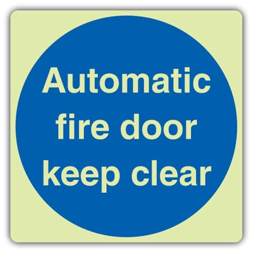 V Safety Photoluminescent Automatic Fire Door Keep Clear... - Maison & Cuisine Amazon Royaume-Uni à 1.30€