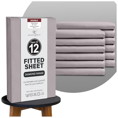 "GC GAVENO CAVAILIA Easy Care Deep Fitted Sheets Double Bed... - Maison & Cuisine Amazon Royaume-Uni à 10.49€