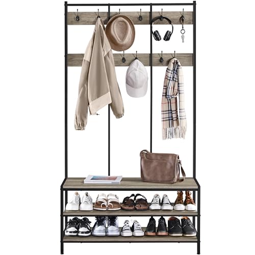 Yaheetech Garderobenständer mit 24 Kleiderhaken &... - Maison & Cuisine en promo à 42.48€