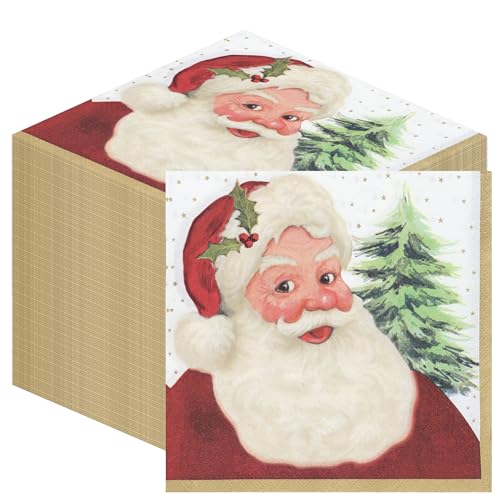 100 x Christmas Napkins Paper-Traditional Santa Claus... - Bon plan à 3.01€
