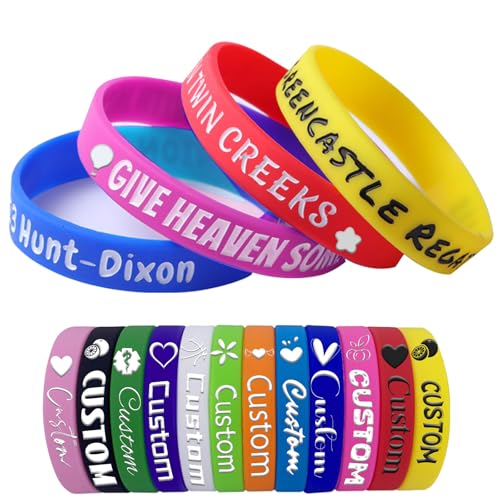 Uniqora 1–1000 Stück Personalisiertes Armbands Silikon... - Maison & Cuisine Amazon Allemagne à 1.99€