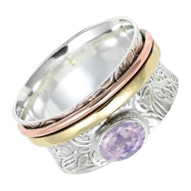 SILVERTROVE Silberplattierter Spinner aus Lavendelquarz... - Maison & Cuisine Amazon Allemagne à 33.63€