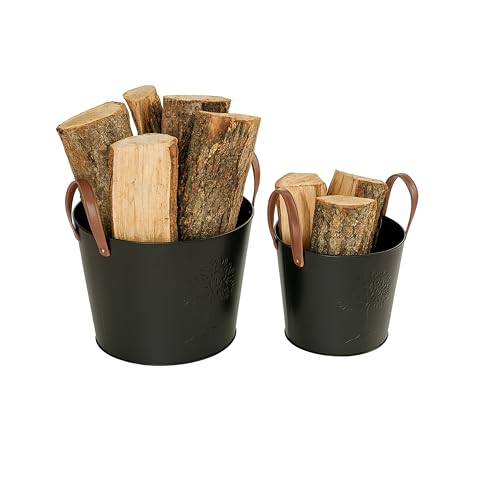 Relaxdays Juego de 2 cestas para leña, Metal, Asas de... - Toys & Games Amazon Spain à 54.68€