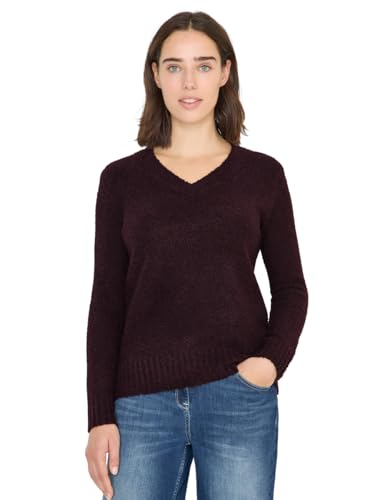 Cecil Pull bouclé à col en V Eggplant Rouge XXL - Jardin & Extérieur en promo à 30.00€