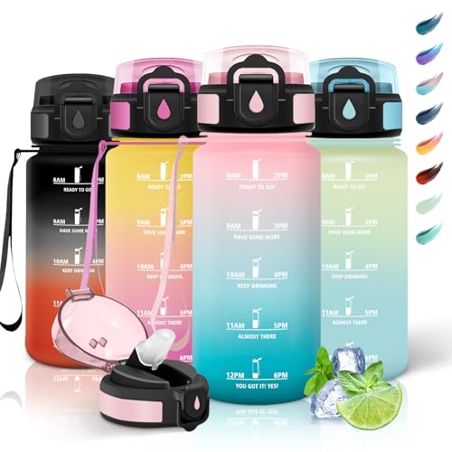 Motswedi Botella Agua Niños, 500ml con Pajita, Cantimplora... - Jouets & Jeux Amazon Espagne à 6.79€