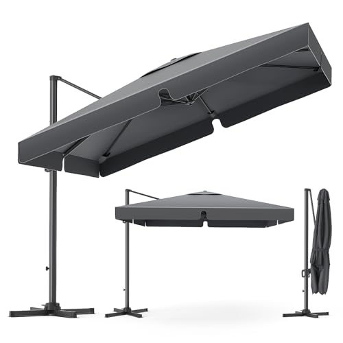 YEAUPE PRO Sonnenschirm 360° Drehbarer Ampelschirm mit... - Jardin & Extérieur Amazon Allemagne à 149.99€