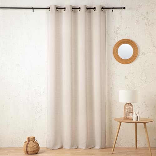 LINDER Voilage uni Doux en Laine - Tissé et Teint en France... en promo à 21,84€ (-53%) sur Amazon FR