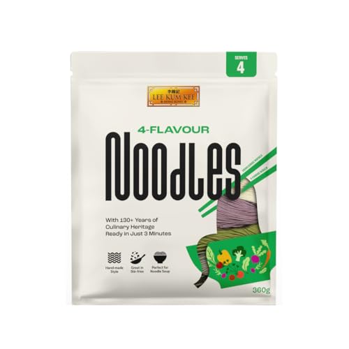 Lee Kum Kee 4-Flavour Noodles 360 g Pack of 1, Ready in 3... - Maison & Cuisine en promo à 1.25€