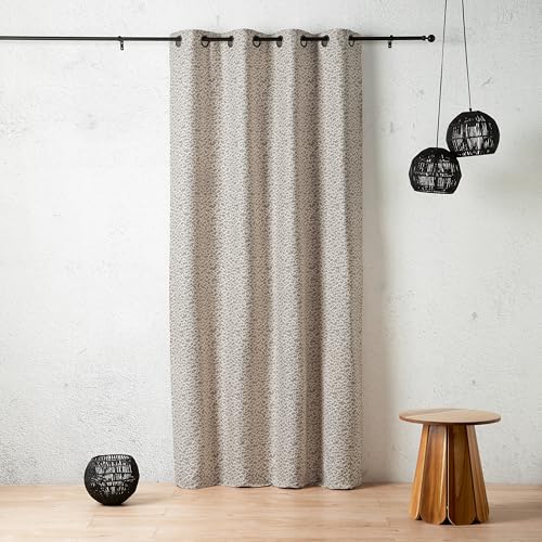 LINDER Rideau à Motif Tissu Jacquard - Tissé et Teint en... - Home & Kitchen Amazon France à 39.56€
