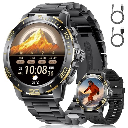 FITFLEX Smartwatch Herren mit Bluetooth-Anruf(Doppelriemen)... - High-Tech & Électronique Amazon Allemagne à 72.99€